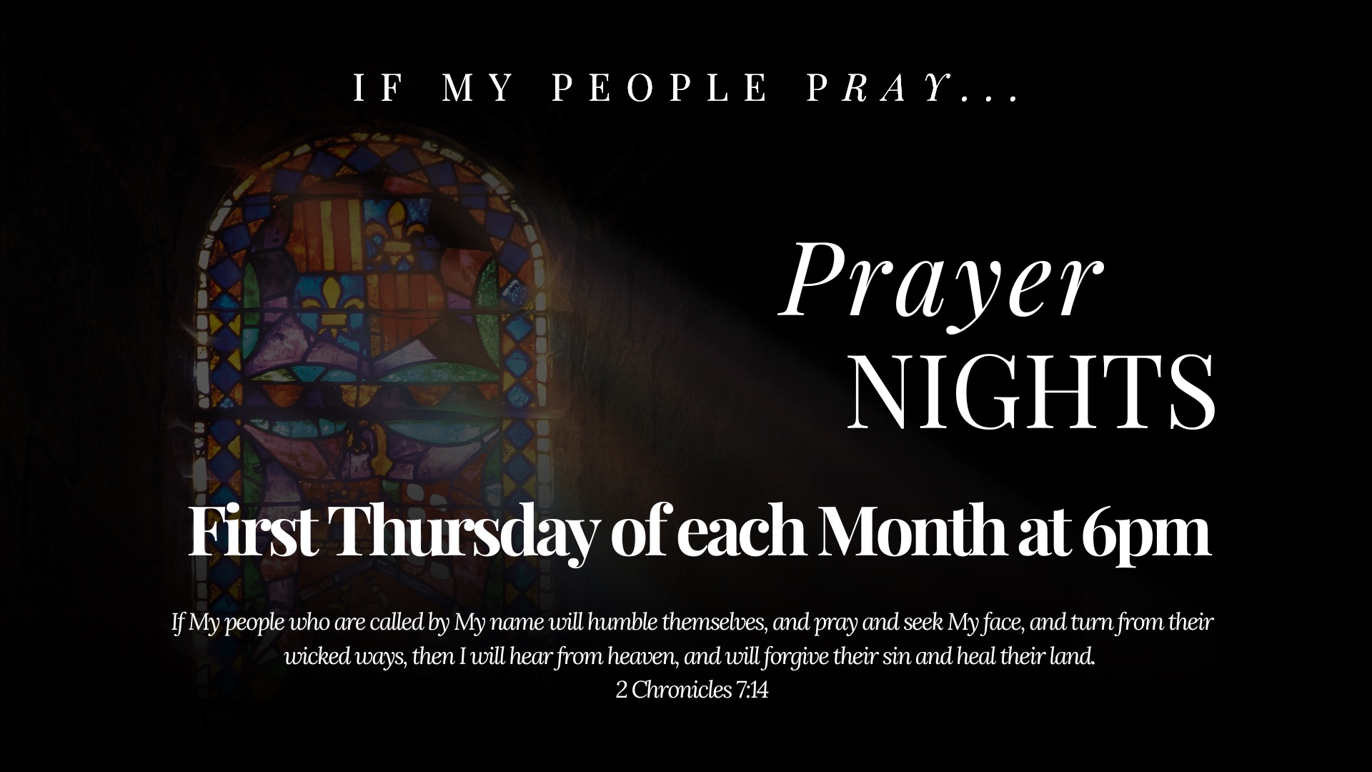 First Thursday of Each Month @ 6:00PM