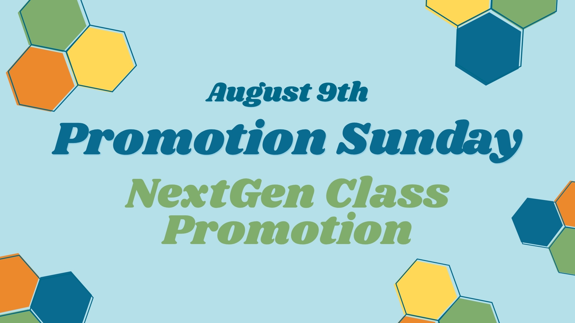 Promotion Sunday 2026